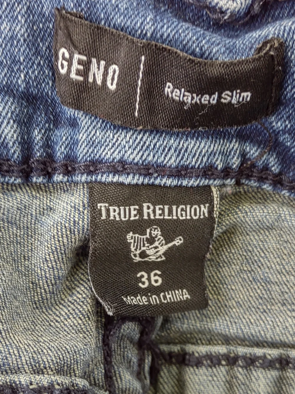 True Religion missing back